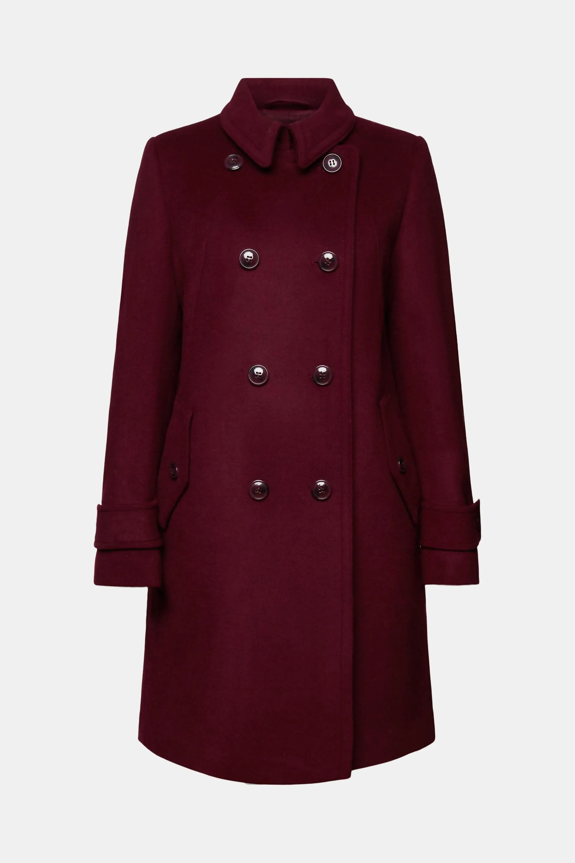 In materiale riciclato: Cappotto con lana