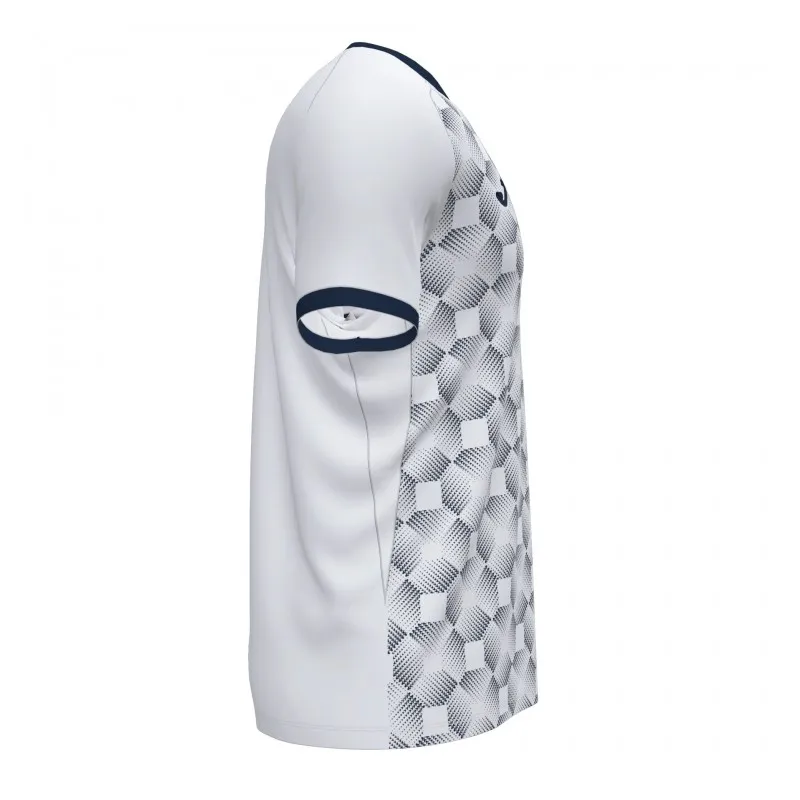 JOMA SUPERNOVA III MAGLIA T-SHIRT TECNICA PADEL TENNIS TRAINING - BIANCO/BLU SCURO
