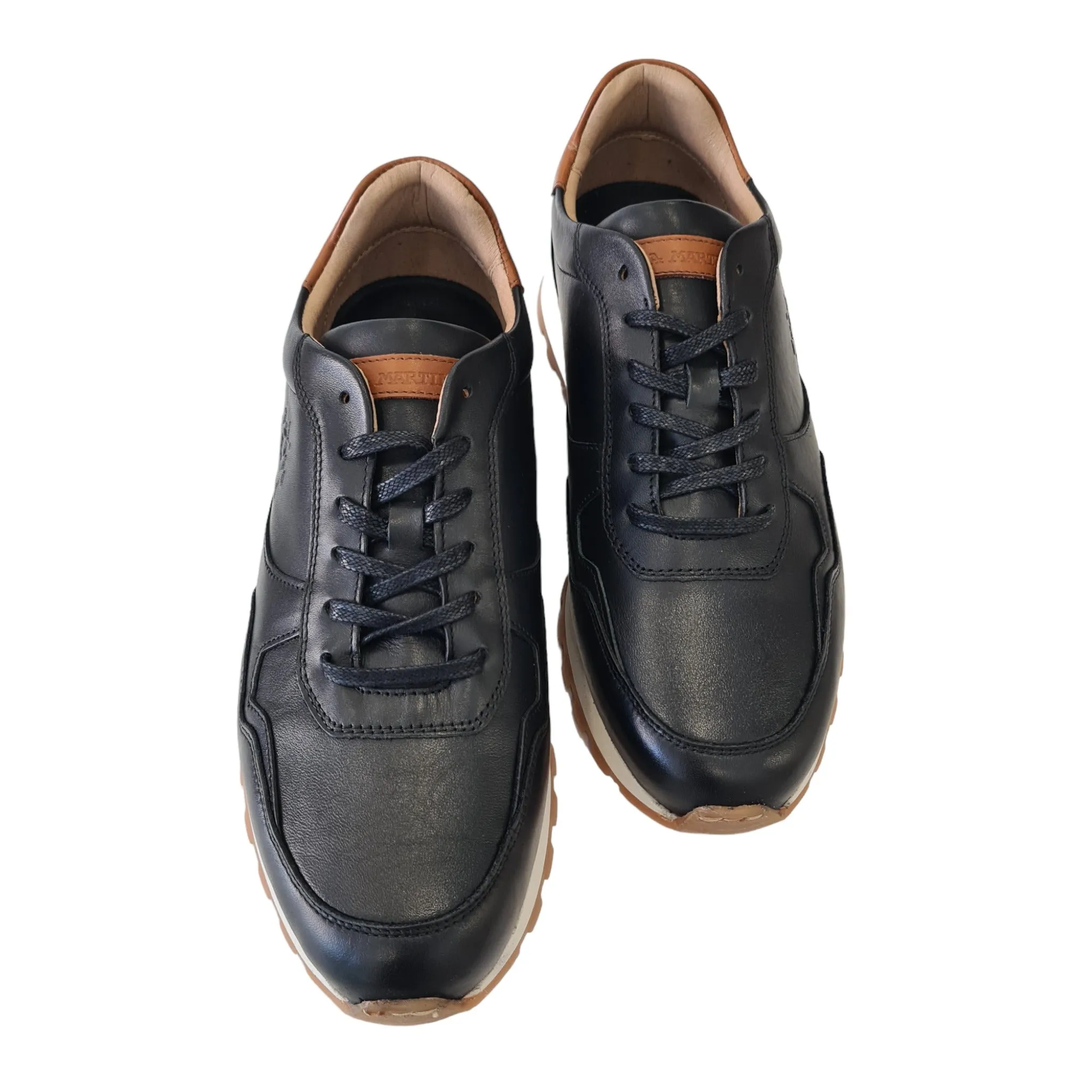 La Martina Sneakers Uomo Nero e Cuoio Rif.23