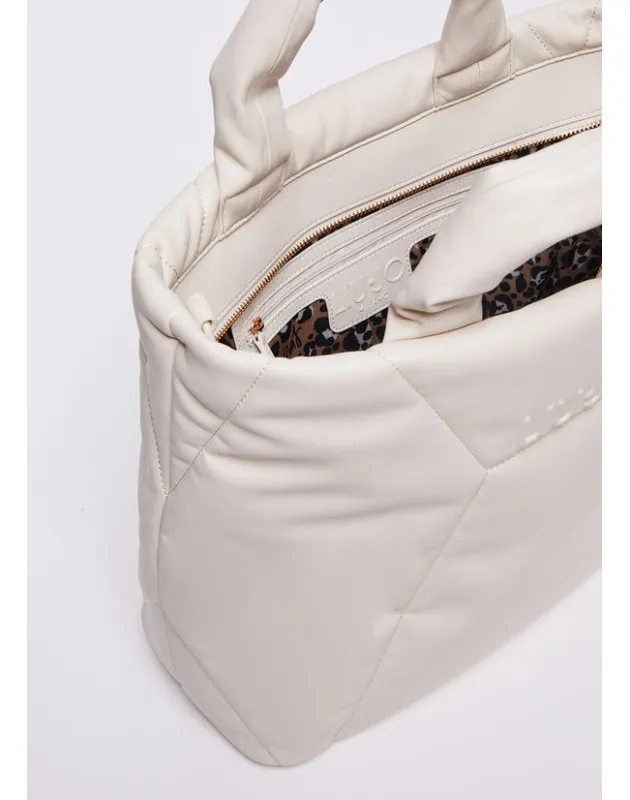 LIU JO - Borsa a mano imbottita effetto bold