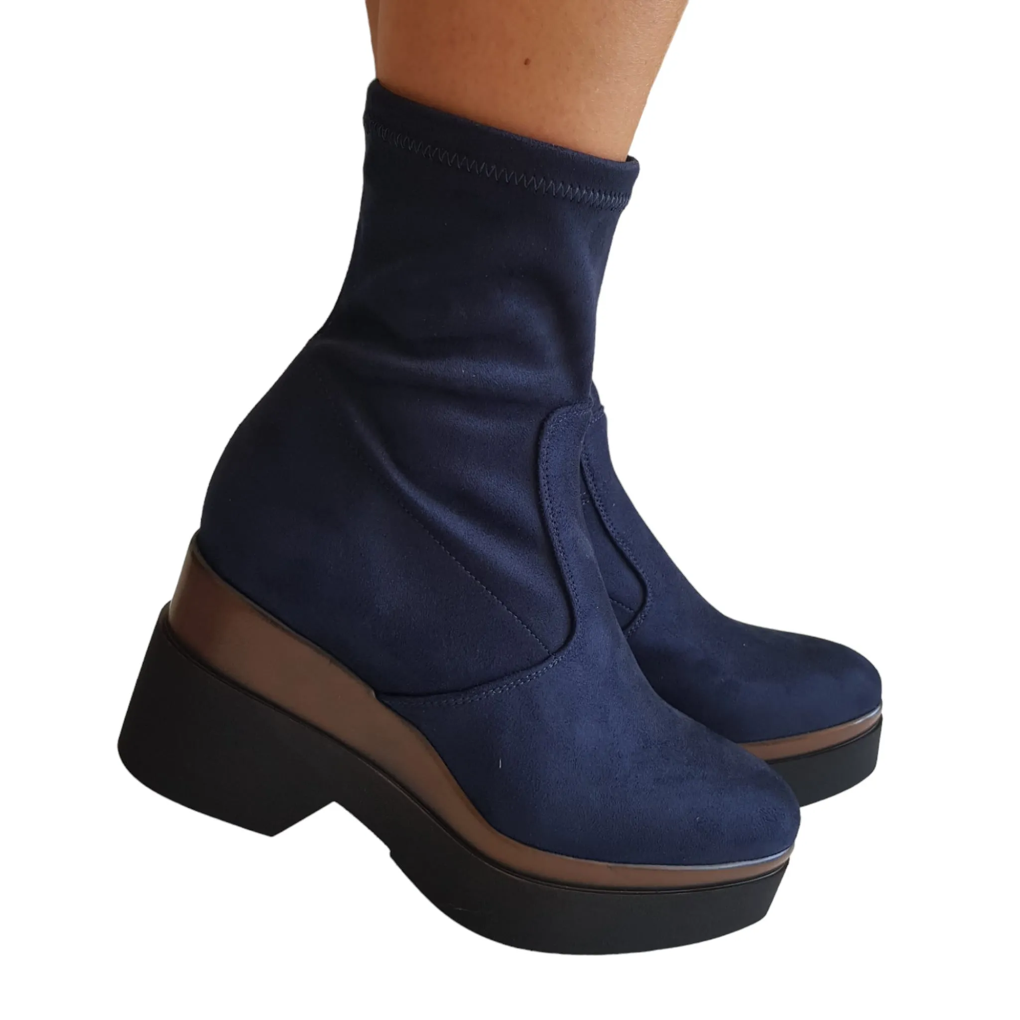 Lorenzo Mari Stivaletto Donna Blu Rif.806