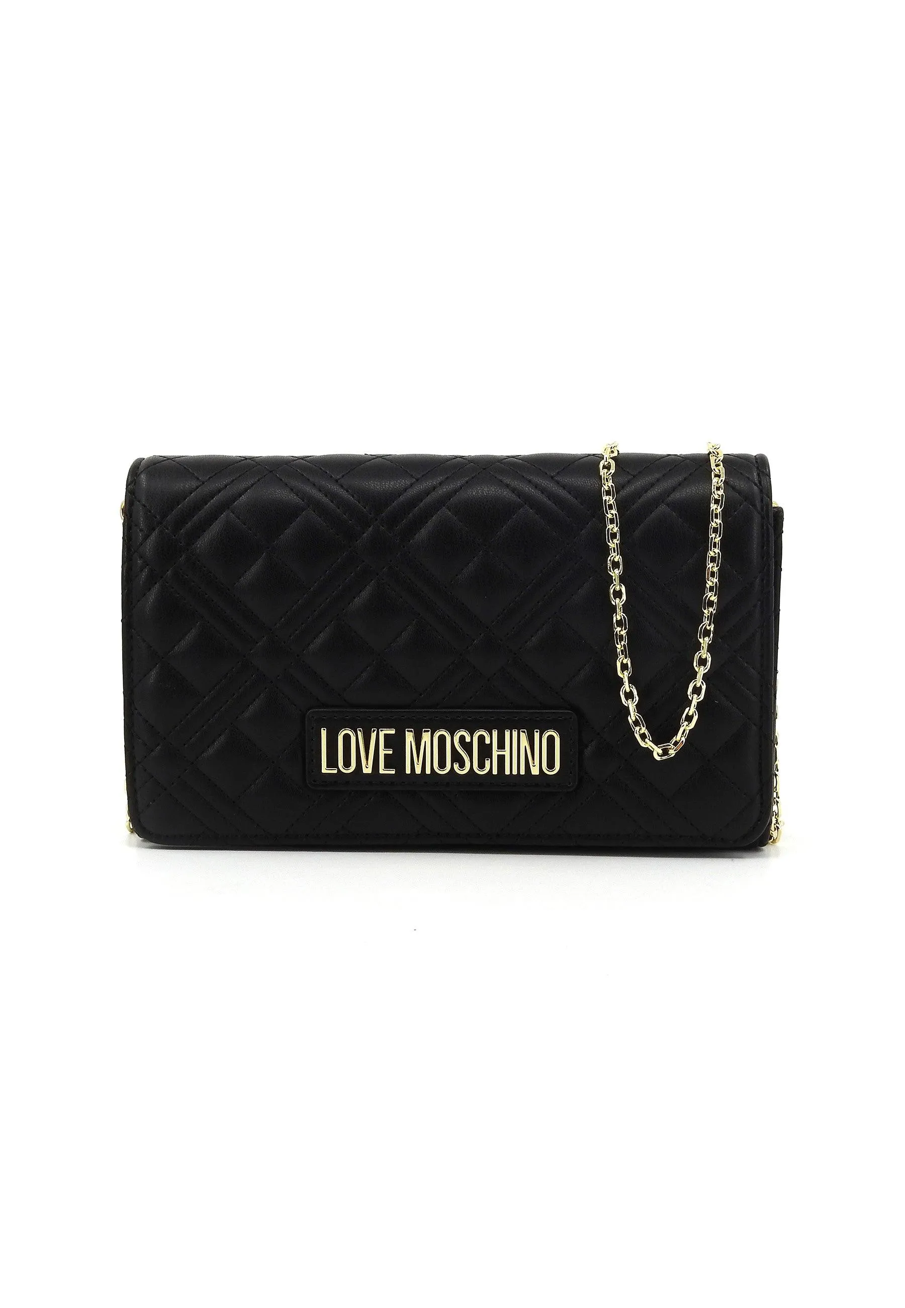 LOVE MOSCHINO Borsa Tracolla Nero Oro JC4079PP1ILA0000