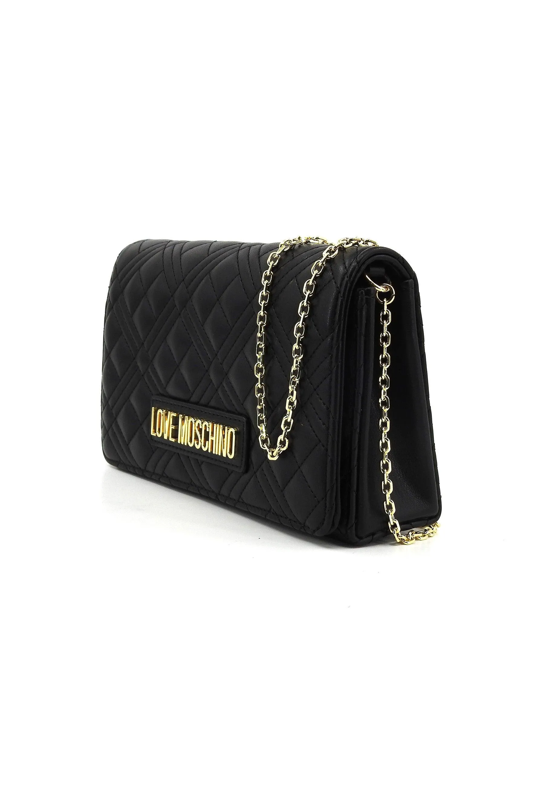 LOVE MOSCHINO Borsa Tracolla Nero Oro JC4079PP1ILA0000