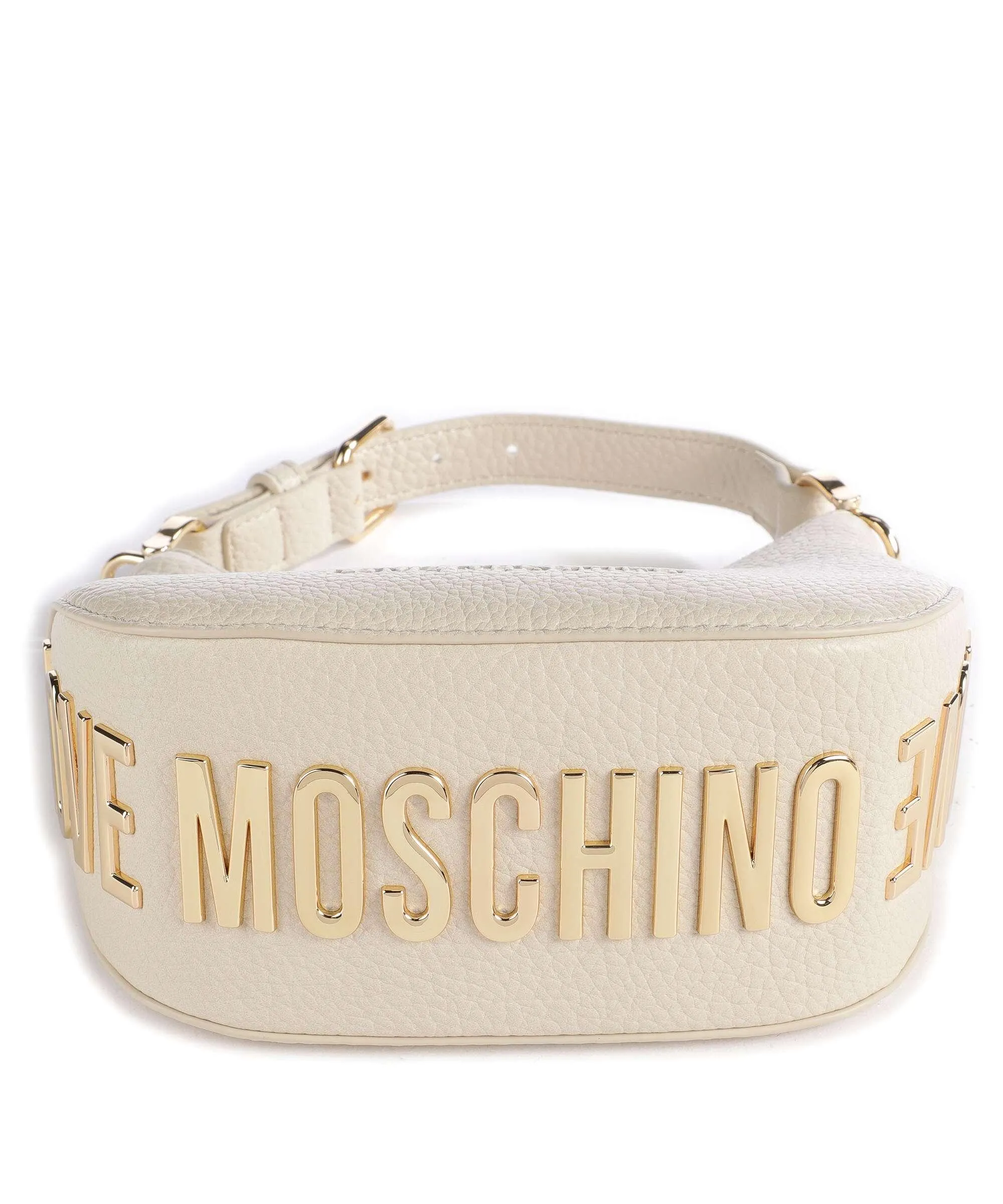  Love Moschino Giant Borsa a spalla pelle sintetica avorio  