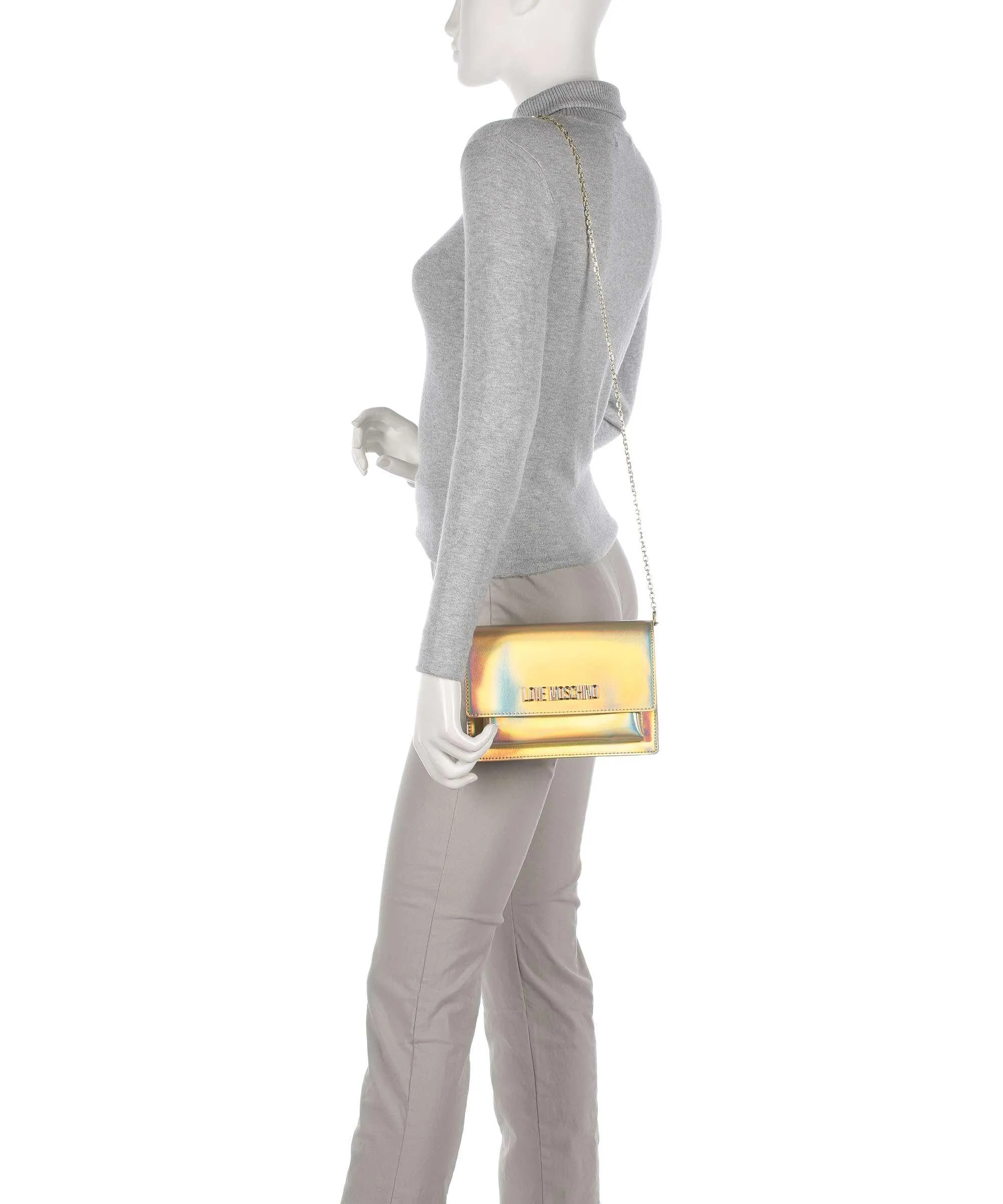  Love Moschino Smart Daily Borsa a tracolla pelle sintetica oro  