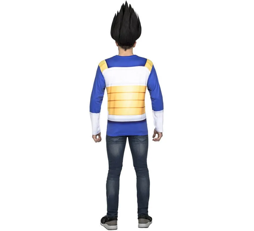 Maglietta costume di Vegeta di Dragon ball per uomo