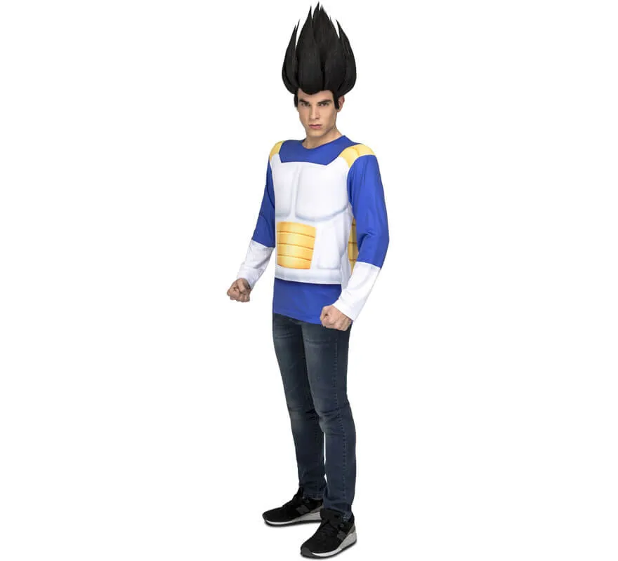 Maglietta costume di Vegeta di Dragon ball per uomo
