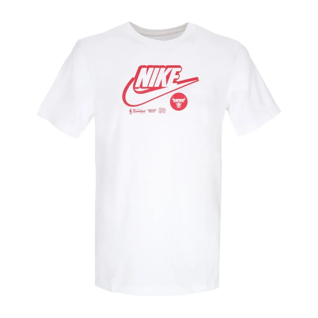 maglietta uomo nba dri fit essential logo tee WHITE