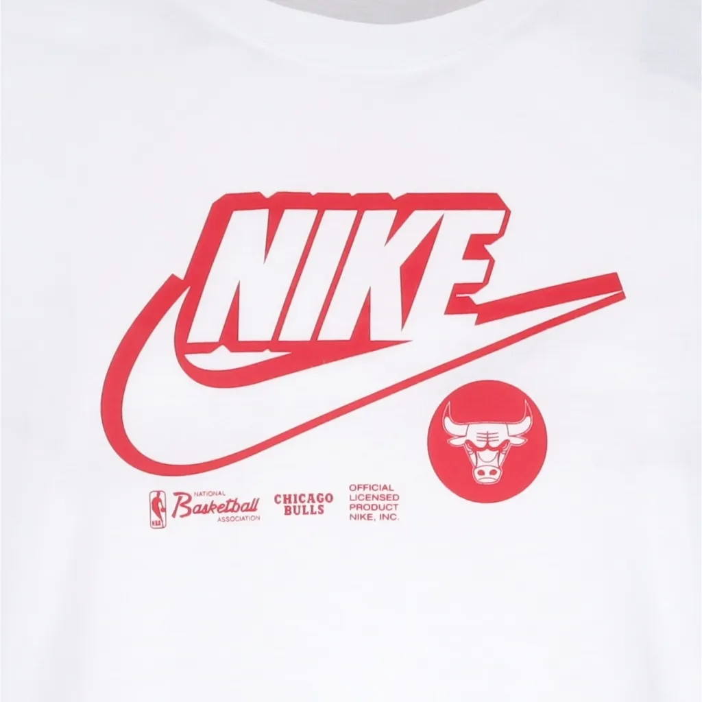 maglietta uomo nba dri fit essential logo tee WHITE