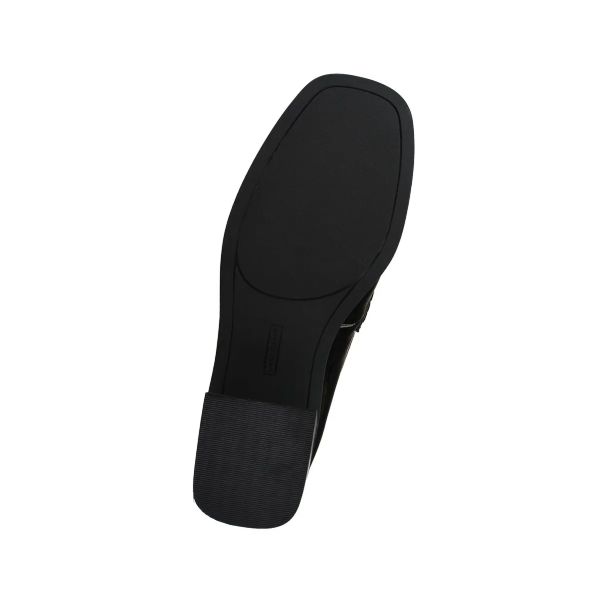 Mocassini e ballerine da donna Marc Fisher Italia Kchris Mocassino con tacco Nero Verniciato