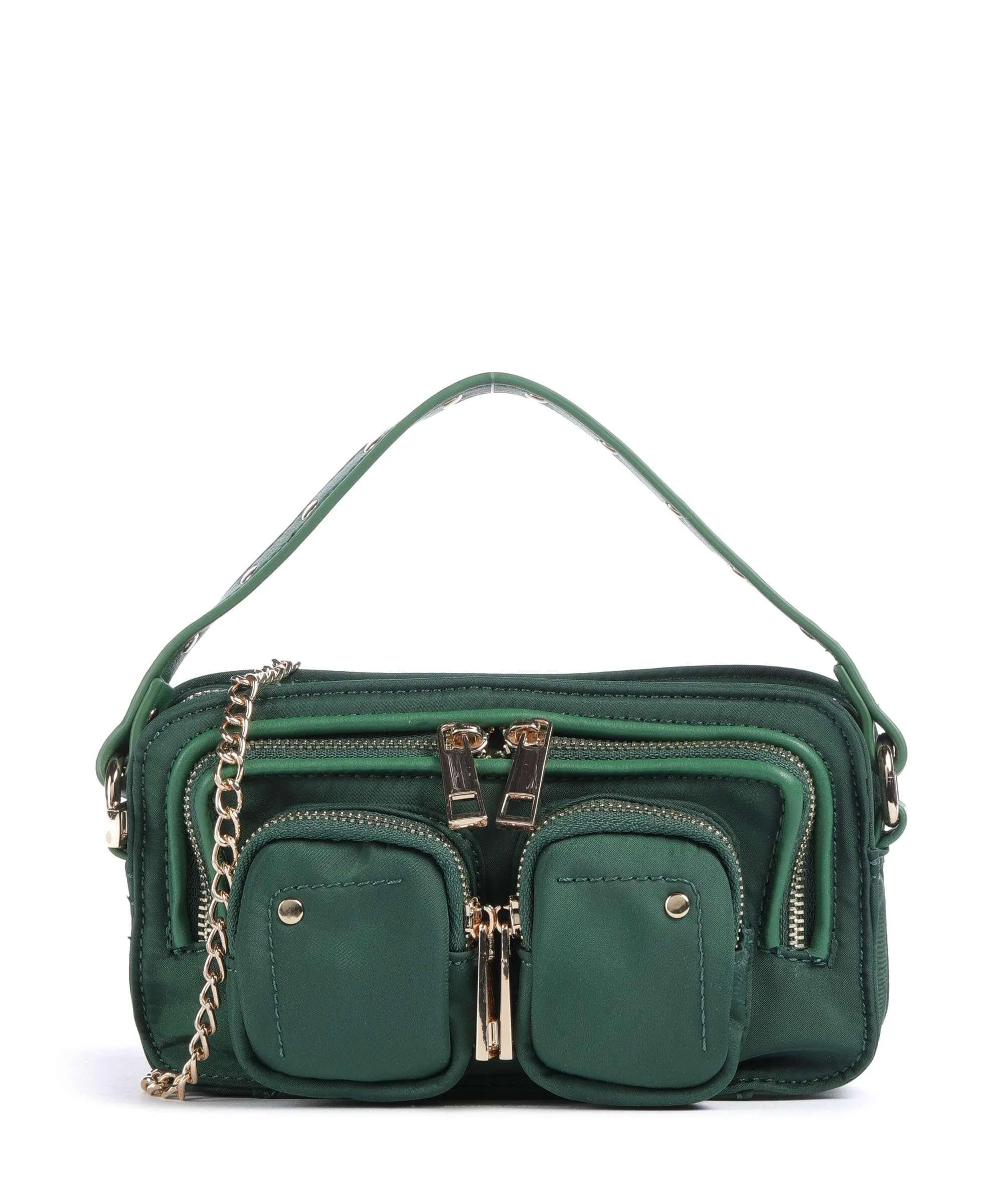  Núnoo Recycled Nylon Helena Borsa a tracolla nylon riciclato verde scuro  
