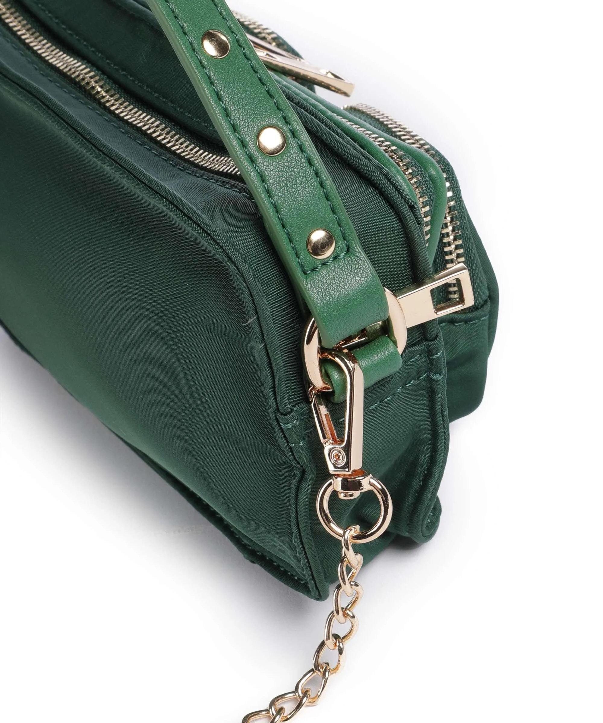  Núnoo Recycled Nylon Helena Borsa a tracolla nylon riciclato verde scuro  