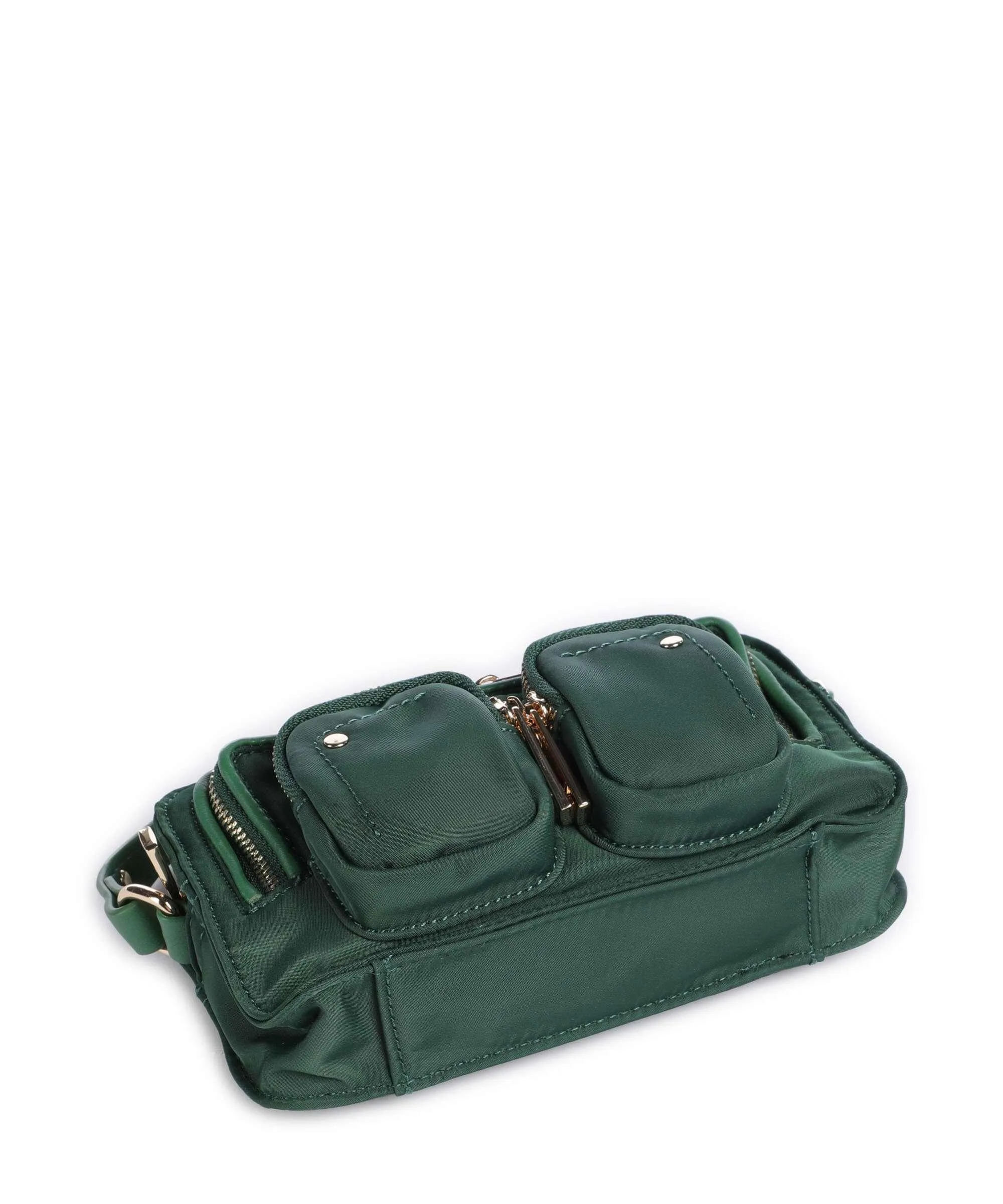  Núnoo Recycled Nylon Helena Borsa a tracolla nylon riciclato verde scuro  