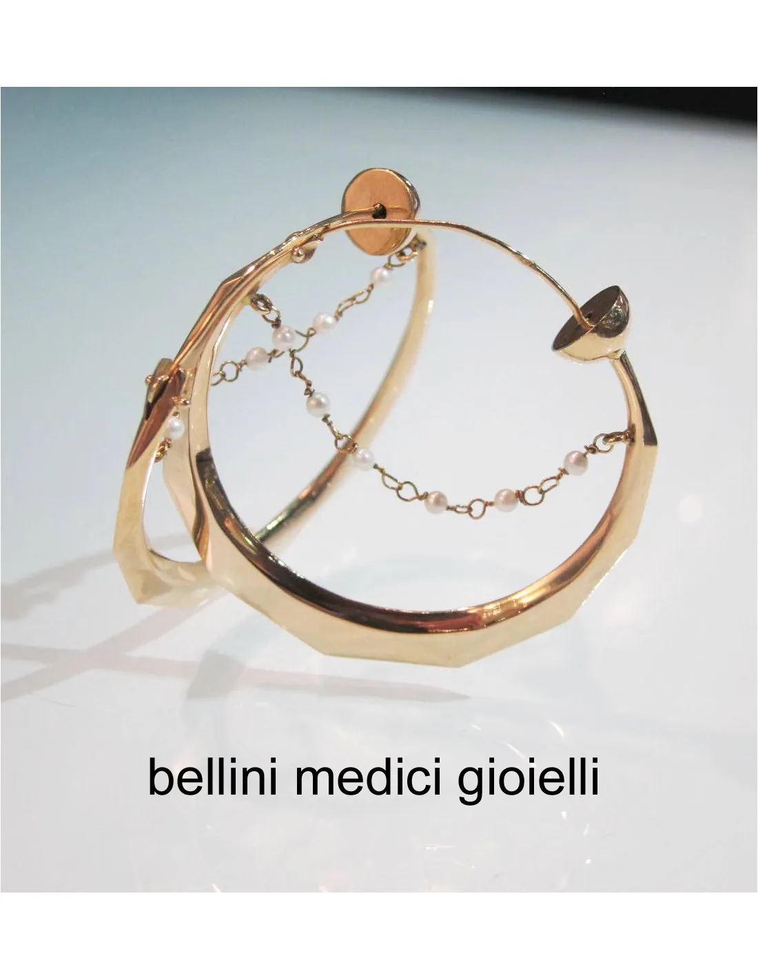 Orecchini a cerchio oro rosa
