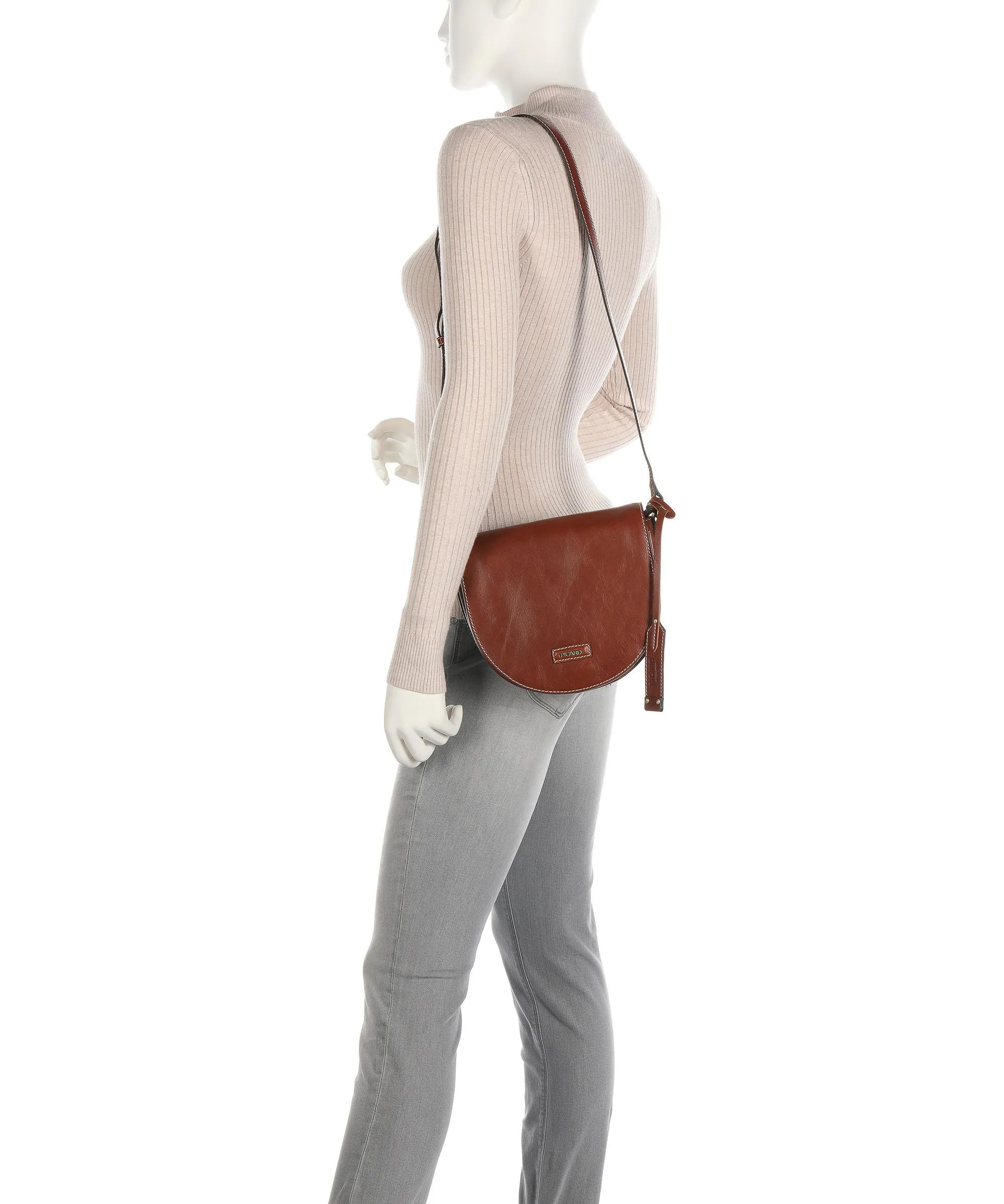  Picard Eternity Borsa a tracolla pelle di bufalo d'acqua cognac  
