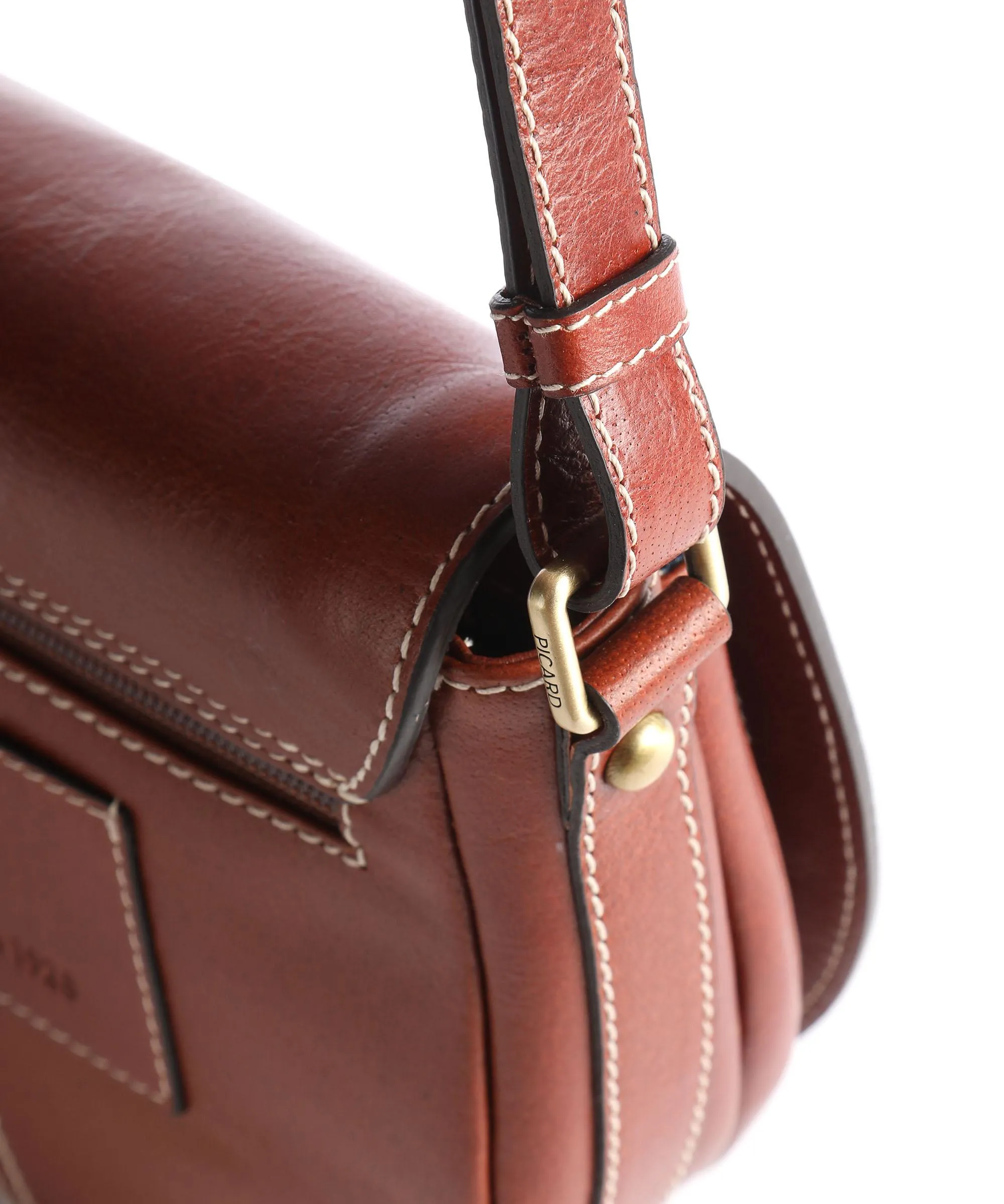  Picard Eternity Borsa a tracolla pelle di bufalo d'acqua cognac  