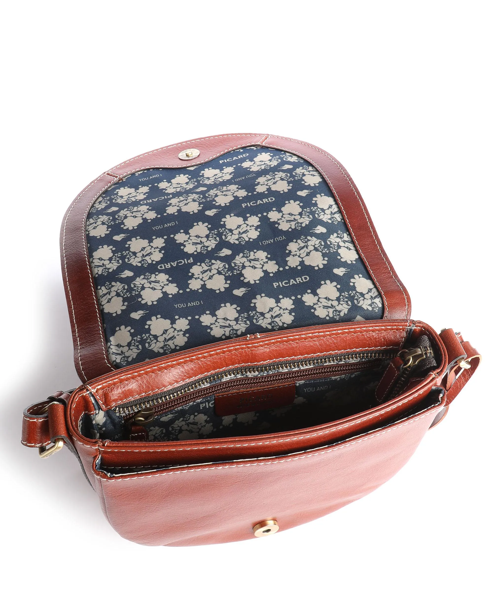  Picard Eternity Borsa a tracolla pelle di bufalo d'acqua cognac  