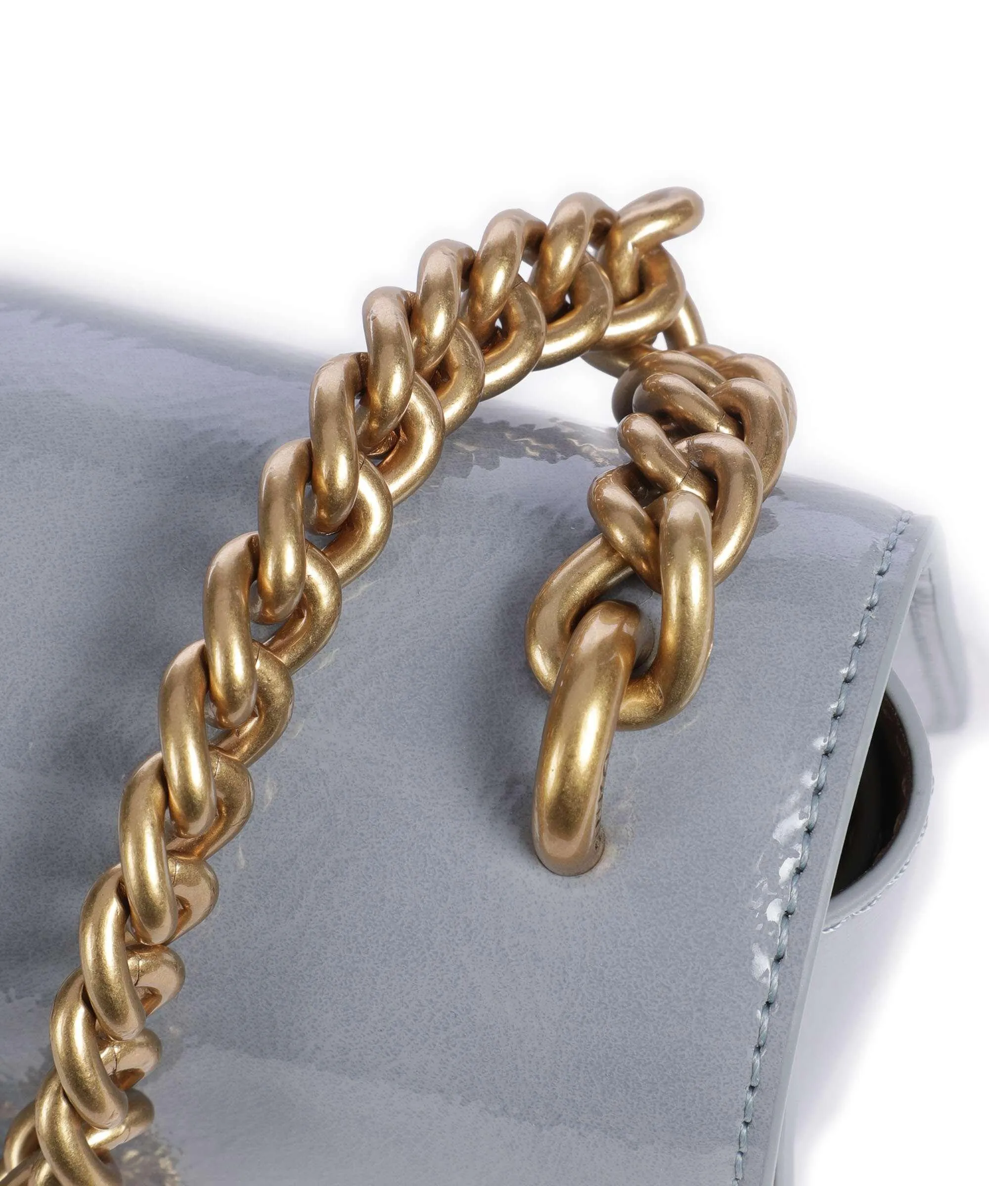  Pinko Love One Mini Borsa a tracolla pelle sintetica blu chiaro  