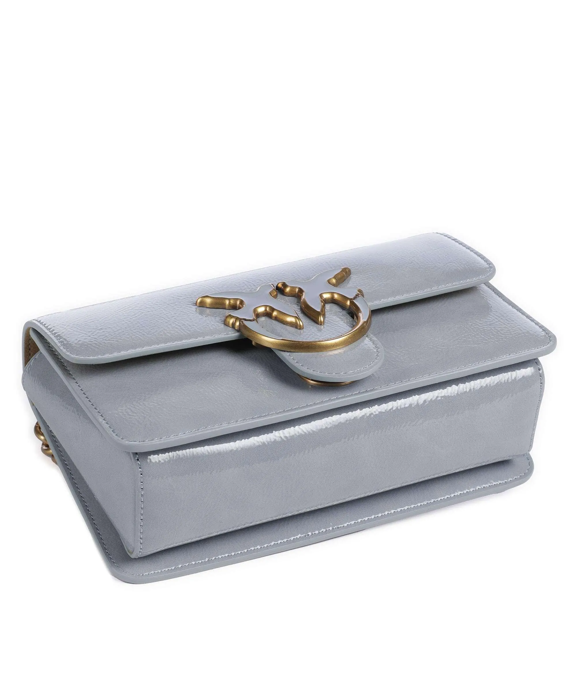  Pinko Love One Mini Borsa a tracolla pelle sintetica blu chiaro  