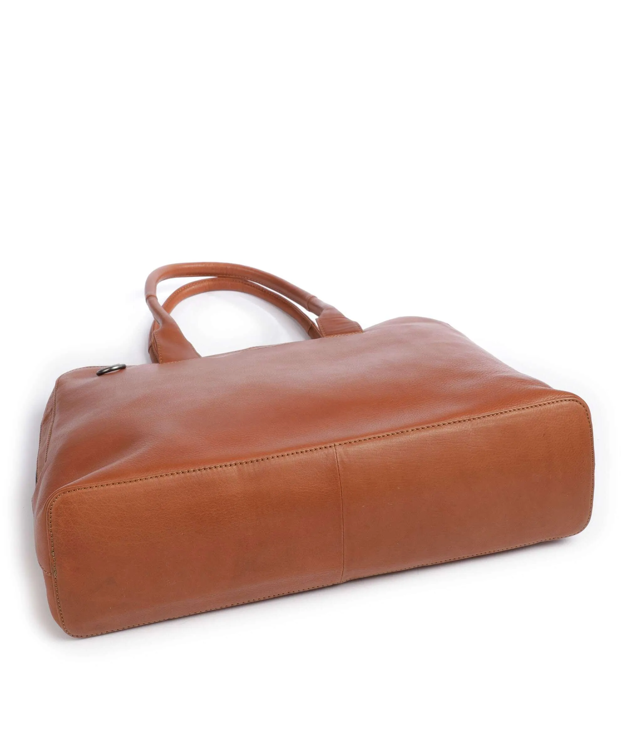  Plevier Structure Canton Borsa shopper 17″ pelle a grana fine cognac  
