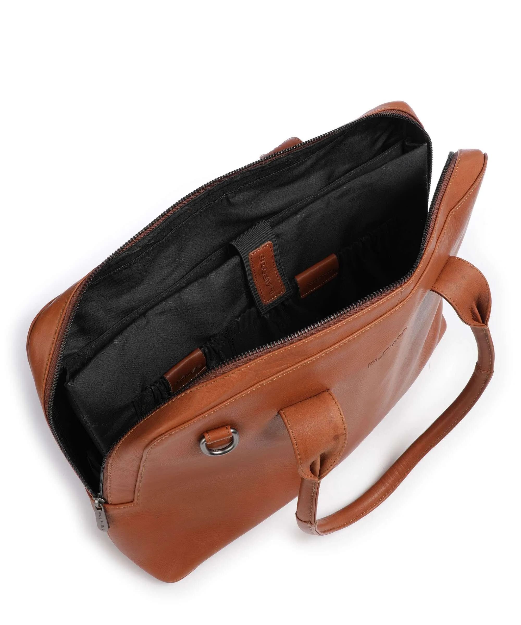  Plevier Structure Canton Borsa shopper 17″ pelle a grana fine cognac  