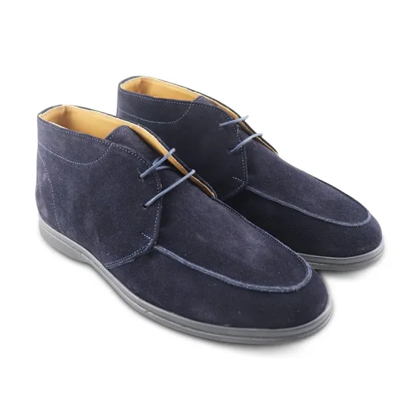 Polacchine in camoscio blu