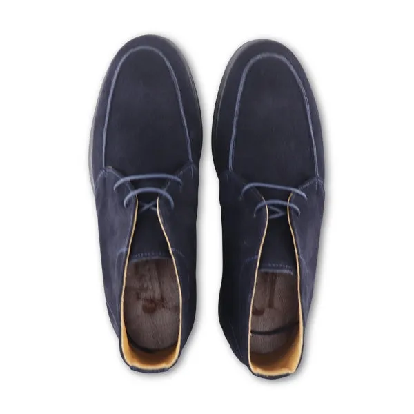 Polacchine in camoscio blu
