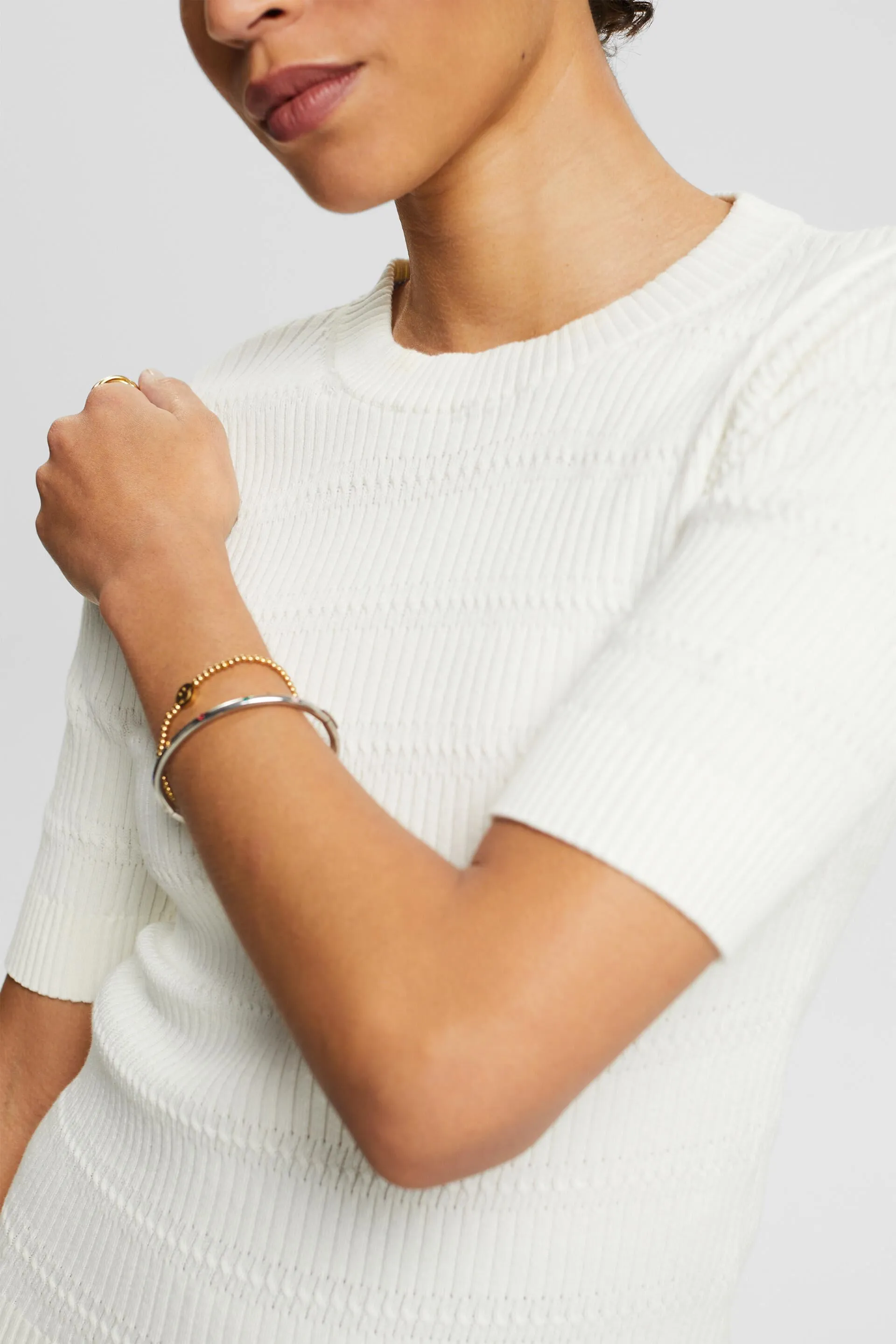 Pullover a maglia a maniche corte