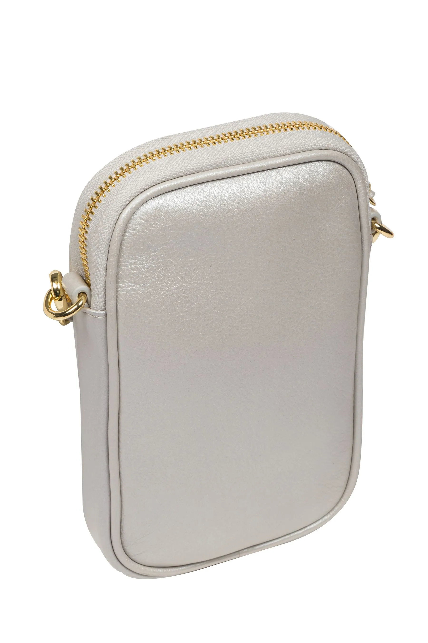 Pure Luxuries London - Alaina - Borsa per telefono a tracolla in pelle nappa