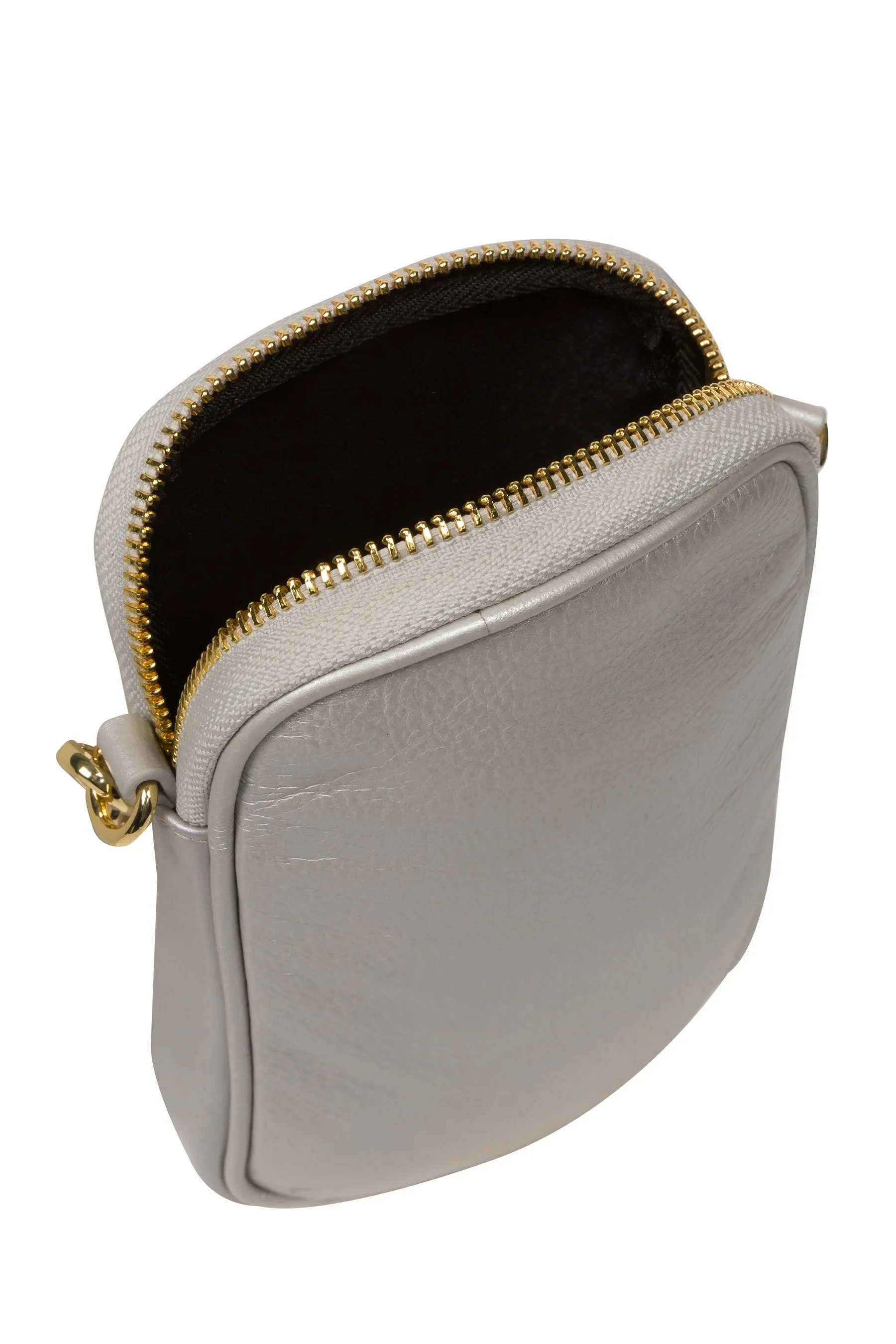 Pure Luxuries London - Alaina - Borsa per telefono a tracolla in pelle nappa