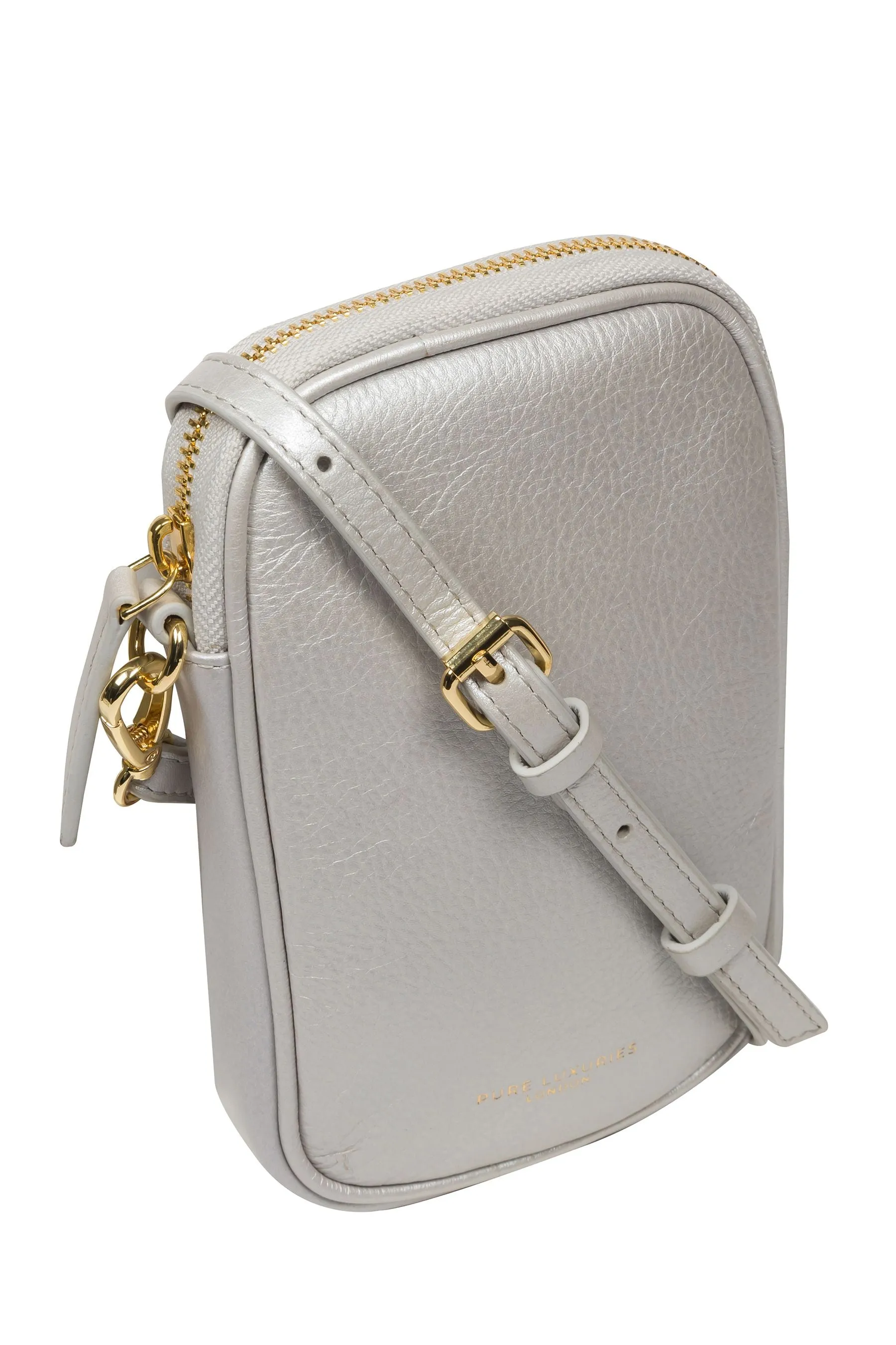 Pure Luxuries London - Alaina - Borsa per telefono a tracolla in pelle nappa