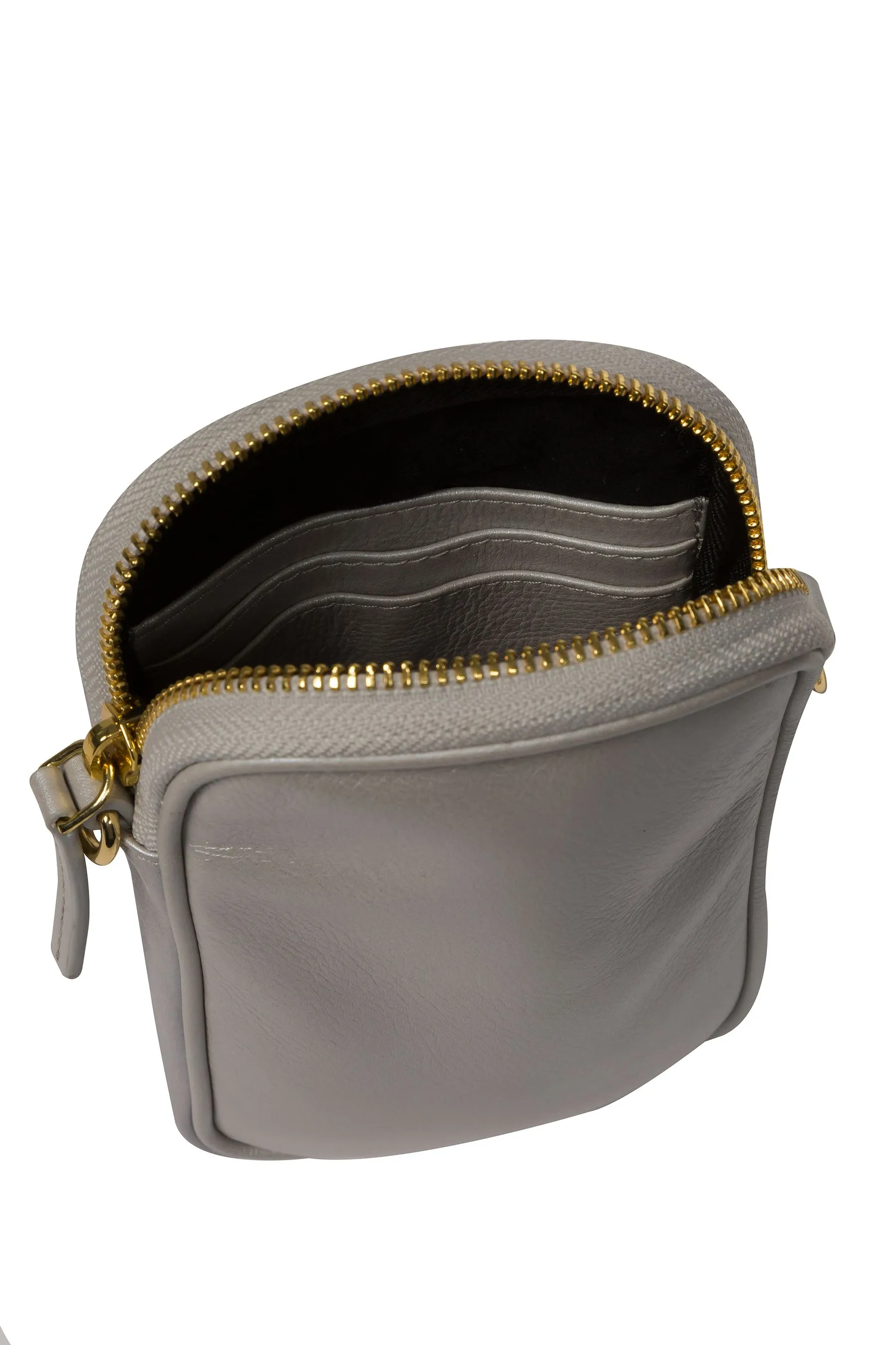 Pure Luxuries London - Alaina - Borsa per telefono a tracolla in pelle nappa