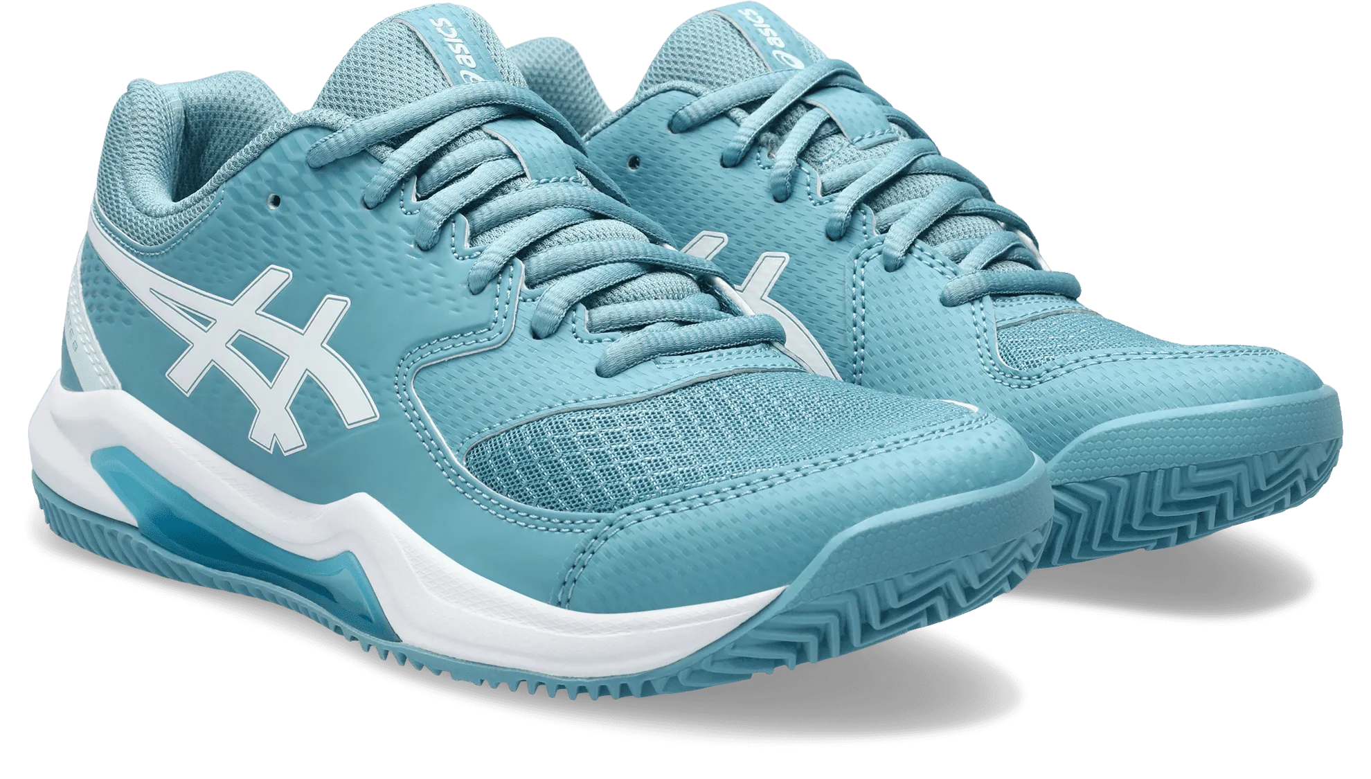 SCARPA DA TENNIS DA DONNA ASICS GEL-DEDICATE 8 CLAY GRIS BLUE WHITE 1042A255 400