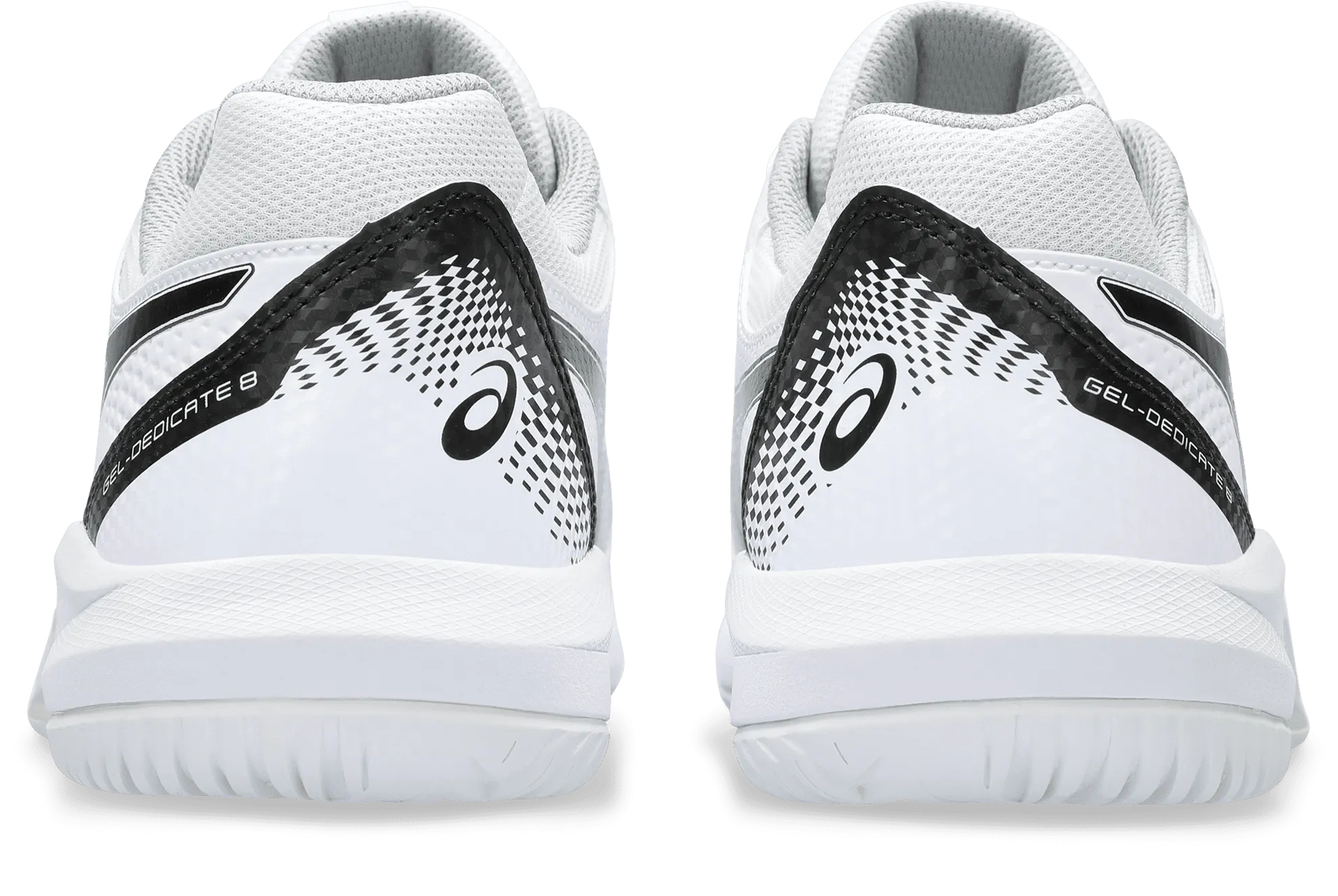 SCARPA DA TENNIS DA UOMO ASICS GEL-DEDICATE 8 WHITE BLACK 1041A408 101