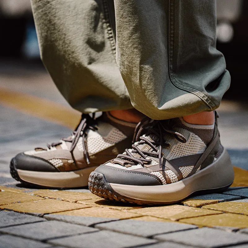 Scarpe da ginnastica casual in tela traspirante alla moda da uomo