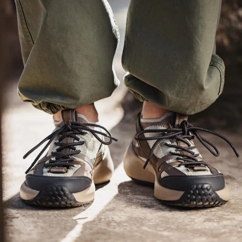 Scarpe da ginnastica casual in tela traspirante alla moda da uomo