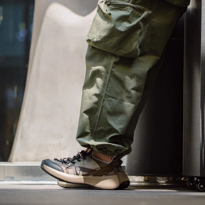 Scarpe da ginnastica casual in tela traspirante alla moda da uomo