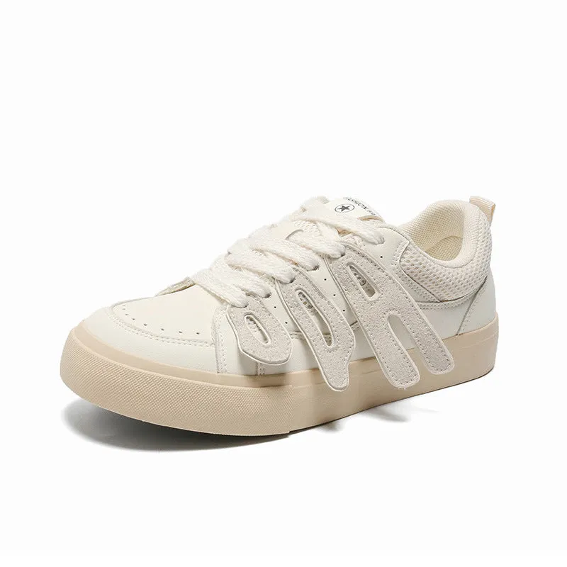 Scarpe da ginnastica casual piatte da uomo in tela alla moda