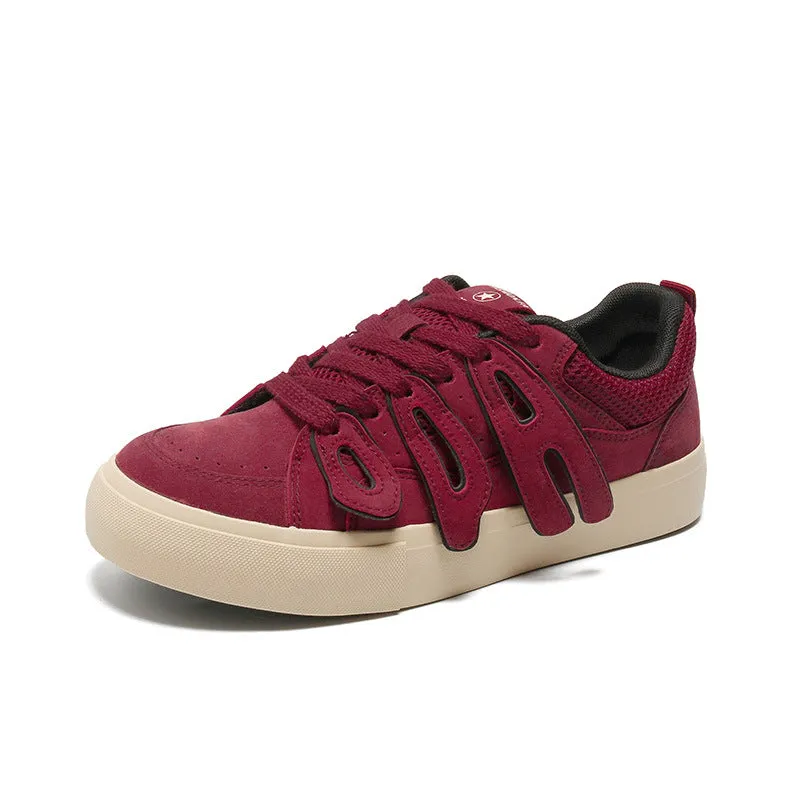 Scarpe da ginnastica casual piatte da uomo in tela alla moda