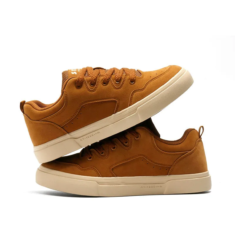 Scarpe da ginnastica casual piatte in tela tinta unita moda uomo