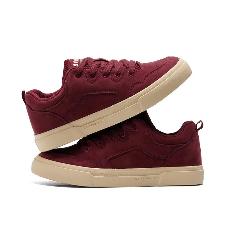 Scarpe da ginnastica casual piatte in tela tinta unita moda uomo