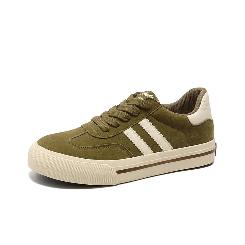 Scarpe da ginnastica da allenamento piatte in tela casual moda uomo