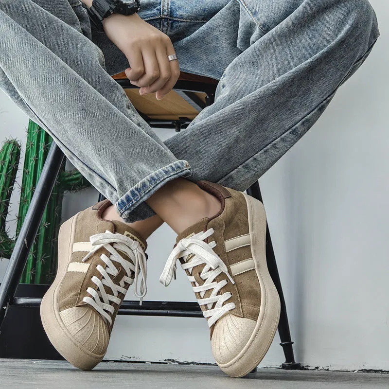 Scarpe da skate casual piatte alla moda da uomo