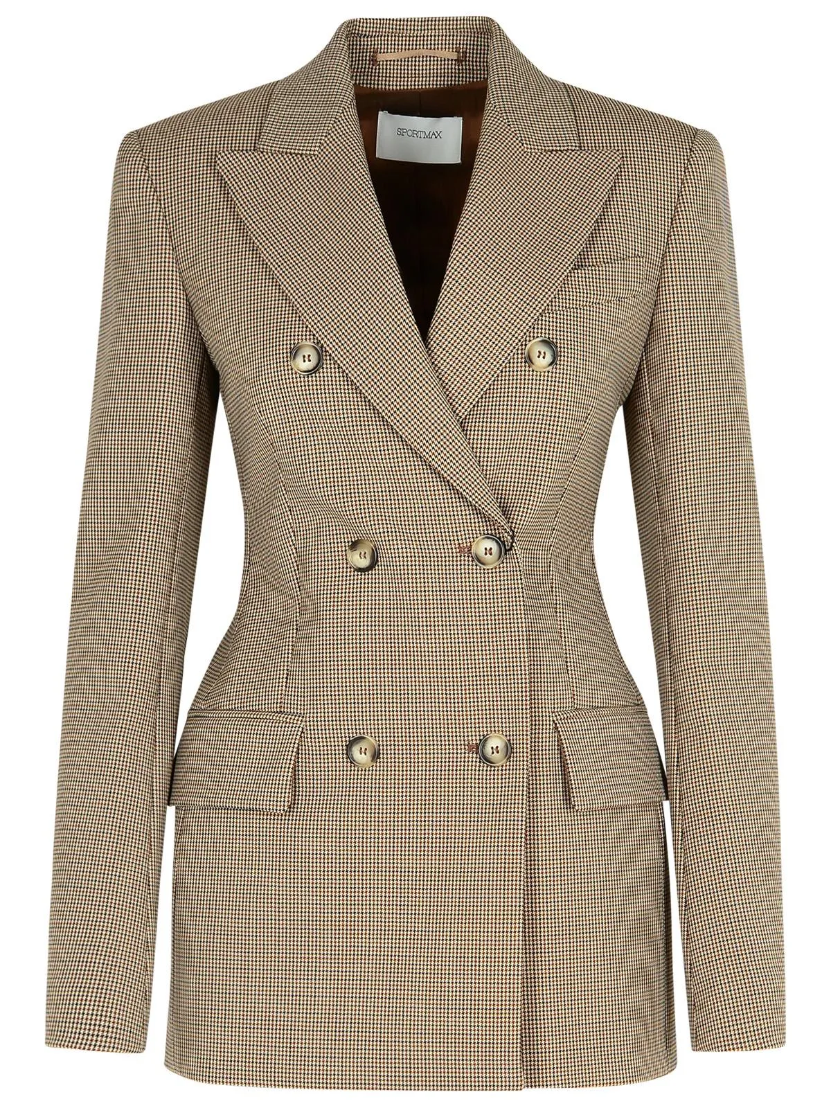 Sportmax 'Ocroma' Blazer blazer di lana marrone