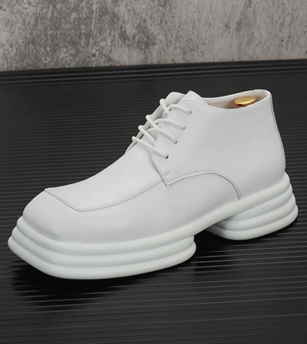 Stivaletto Uomo Bianco Punta Quadrata Uomo Scarpe Antinfortunistiche Scarpe Tennis Uomo Firmate