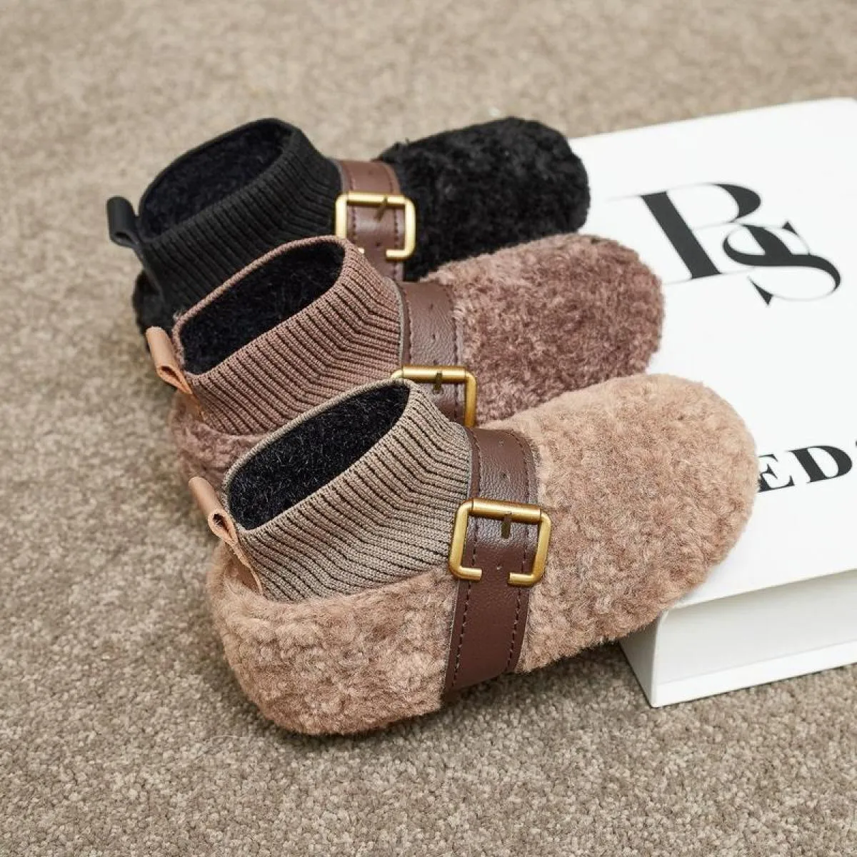 Stivali invernali per bambini Ragazze Scarpe invernali per bambini Scarpe per bambini Ragazza Pelliccia calda invernale