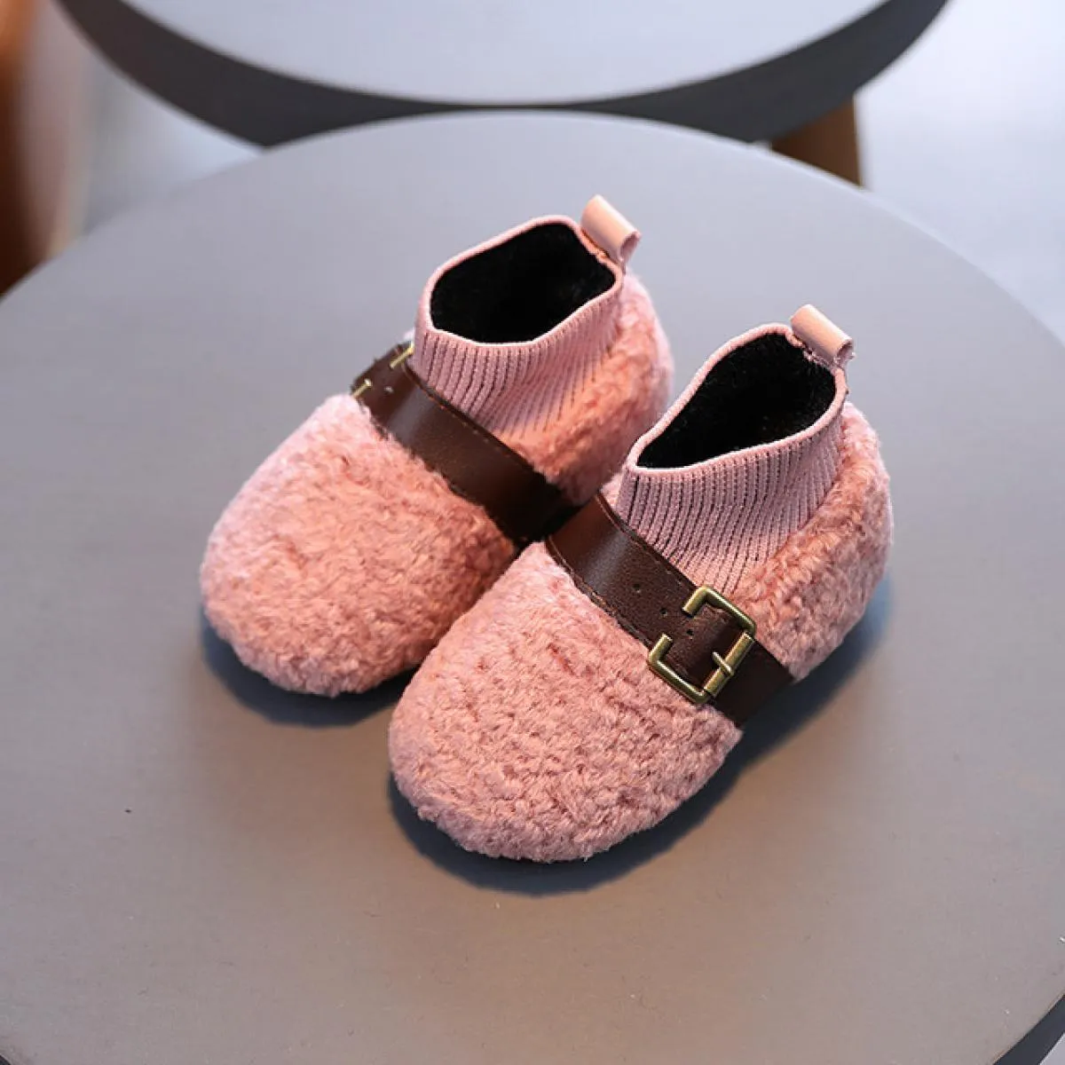 Stivali invernali per bambini Ragazze Scarpe invernali per bambini Scarpe per bambini Ragazza Pelliccia calda invernale