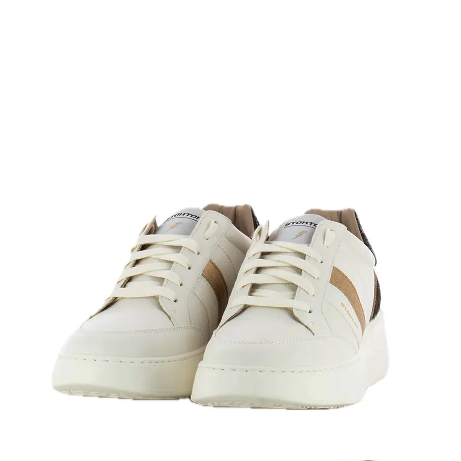 Stokton Sneakers donna Jungle in pelle bianco