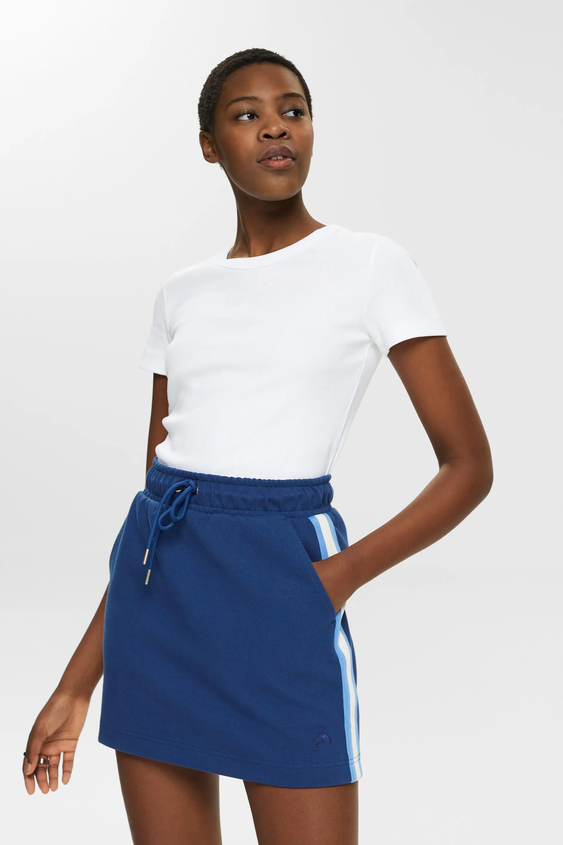 T-shirt a girocollo a coste