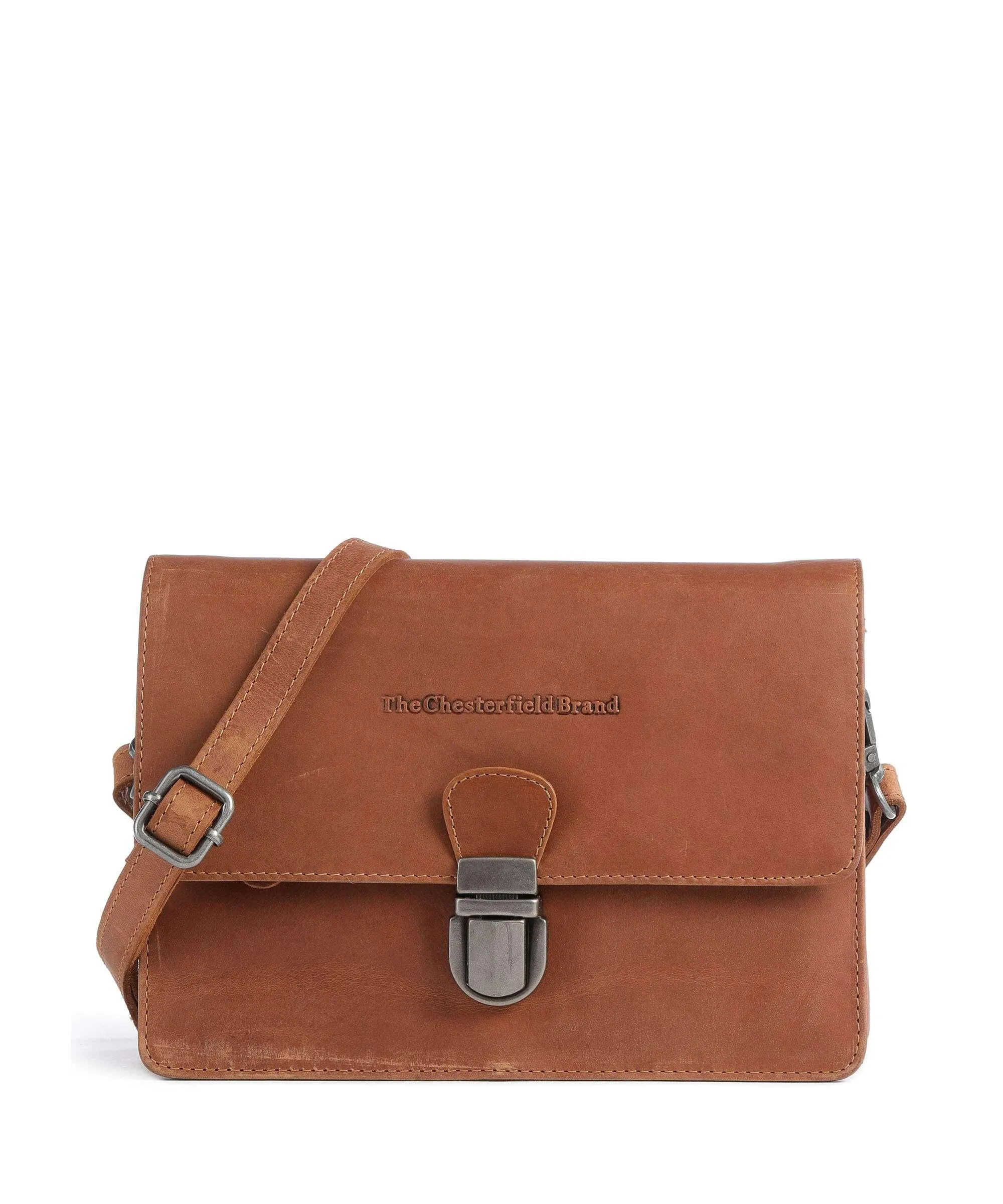  The Chesterfield Brand Lucca Borsa a tracolla pelle di vacchetta pull-up cognac  